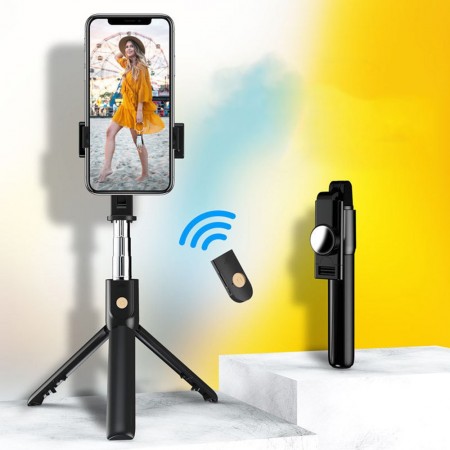 Meidong Selfie Stick Tripod, Extendable Bluetooth Selfie Stick with Wireless Remote, Compatible with iPhone 11/11 pro/X/8/8P/7/7P/6s/6, Samsung Galaxy S20/S10/S9/S8/S7/Note 10/9/8, Google and More